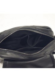 Women Outdoor PU Shoulder Bag Black