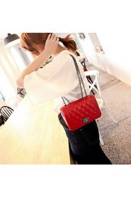 Women's PU Sling Bag Shoulder Bag White/Pink/Blue/Red/Black