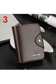 New Fashion Brand Wallet Men's Wallet Patchwork Leather Men Purse Zipper Coin Wallet Men Billfold Business Card Holders