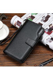 Long Luxury Clutch Car Leather Card Holder Men Wallets Purse Male Bag Famous Brand Designer