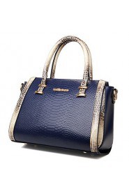 Women PU Barrel Shoulder Bag / Tote Beige / Blue / Black