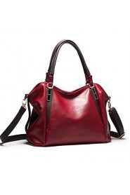 Women PU Barrel Shoulder Bag / Tote Blue / Brown / Red / Black / Burgundy