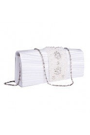 Gorgeous Satin With Rhinestone And Imitation Pearl Wedding/Special Occasion Evening Bag/Clutches