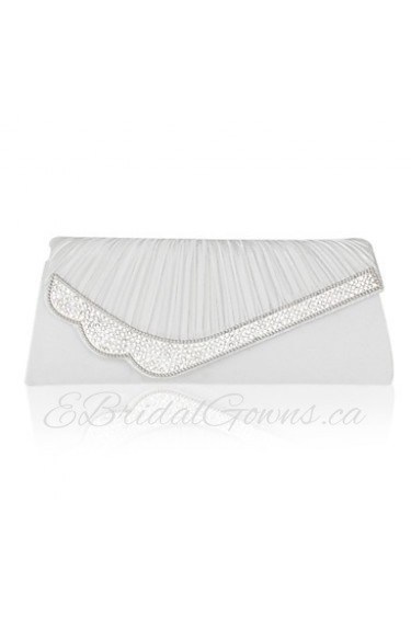 Satin With Crystal/Rhinestone Wedding/Evening Handbag/Clutch