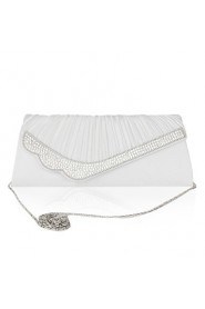 Satin With Crystal/Rhinestone Wedding/Evening Handbag/Clutch