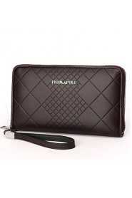 Men PU Knucklebox Clutch / Wallet Blue / Brown / Black