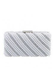 Women Imitation Pearl Shoulder Bag / Clutch / Evening Bag / Wristlet White / Black / Champagne