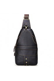 Men Cowhide Messenger Shoulder Bag / Mobile Phone Bag / Travel Bag