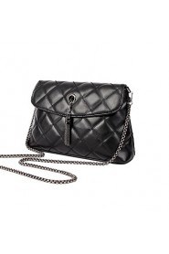 Women Tassel Shoulder Bag Pu Leather Quilted Plaid Chain Thread Crossbody Messenger Bag Handbag