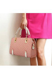 Women Casual / Office & Career / Shopping PU Tote Beige / Pink / Blue