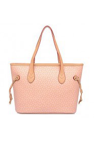 Women PU Barrel Shoulder Bag / Tote Beige / Pink / Blue / Brown