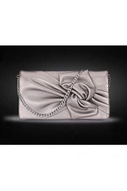 Korean soft handbag Bow Clutch double evening bag