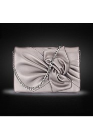 Korean soft handbag Bow Clutch double evening bag