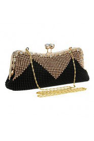 Women Elegant High grade Color Matching Diamonds Evening Bag