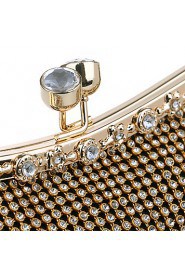 Women Elegant High grade Color Matching Diamonds Evening Bag