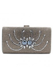 Women Satin Minaudiere Clutch / Evening Bag Gold / Silver / Black