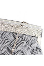 Silk with Crystal/Rhinestone Evening Handbags/Clutches/Cross Body Bags/Shoulder Bags