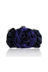 Women's Handmade High grade Flower Diamond Silks And Satins Party/Evening Bag