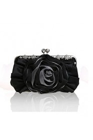 Women's Handmade High grade Flower Diamond Silks And Satins Party/Evening Bag