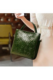 Women PU Barrel Shoulder Bag / Tote / Satchel / Clutch Green / Brown / Red