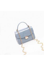 Lady's Clear PVC Transparent Candy Small Bag Tote Clear Beach Handbag Bucket Satchel Shoulder Bag Beach Bag