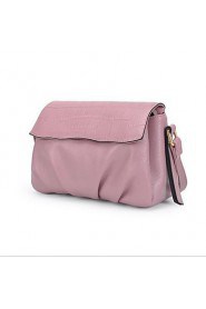 Women Outdoor PU Shoulder Bag Pink / Blue / Black