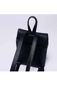 Women Casual / Shopping Cowhide Zipper Backpack