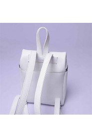 Women Casual / Shopping Cowhide Zipper Backpack