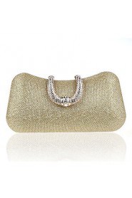 Women PU Baguette Clutch Purple / Blue / Gold / Red / Silver / Gray / Black / Champagne