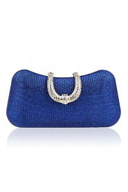 Women PU Baguette Clutch Purple / Blue / Gold / Red / Silver / Gray / Black / Champagne