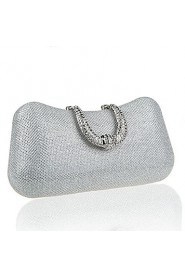 Women PU Baguette Clutch Purple / Blue / Gold / Red / Silver / Gray / Black / Champagne