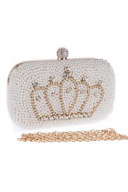 Women's Crown Pearl Inlaid Diamonds Party/Evening Bag