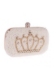 Women's Crown Pearl Inlaid Diamonds Party/Evening Bag