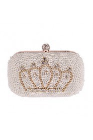 Women's Crown Pearl Inlaid Diamonds Party/Evening Bag