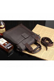 Men's Genuine Leather Messenger Shoulder Bag Crossbody Bag