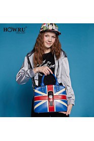 Women's PU Tote Bag/Single Shoulder Bag/Crossbody Bags Black/Blue