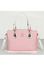 Women PU Shell Shoulder Bag / Tote / Satchel / Clutch White / Pink / Blue / Black