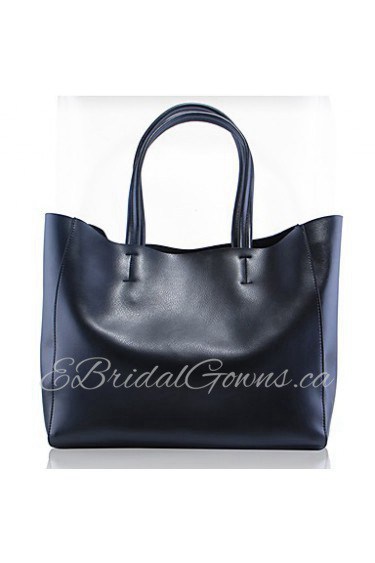 Most Popular Simple Design Genuine Leather Tote Bag