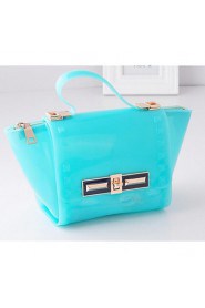 Women Casual PVC Tote White / Pink / Blue / Yellow / Gold / Silver / Black