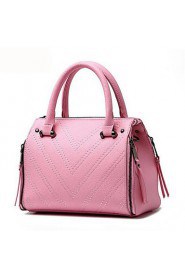 Women Casual / Office & Career PU Tote White / Pink / Purple / Blue / Gray / Black / Burgundy