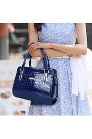 Women Patent Leather Doctor Shoulder Bag / Tote White / Blue / Red / Black