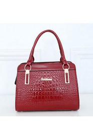 Women Patent Leather Doctor Shoulder Bag / Tote White / Blue / Red / Black