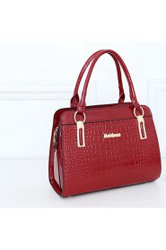 Women Patent Leather Doctor Shoulder Bag / Tote White / Blue / Red / Black