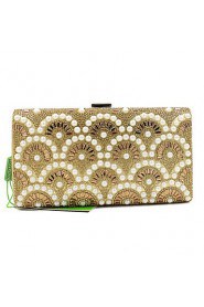 Women Metal Flap Clutch / Evening Bag Gold / Silver / Black