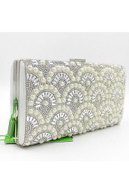 Women Metal Flap Clutch / Evening Bag Gold / Silver / Black