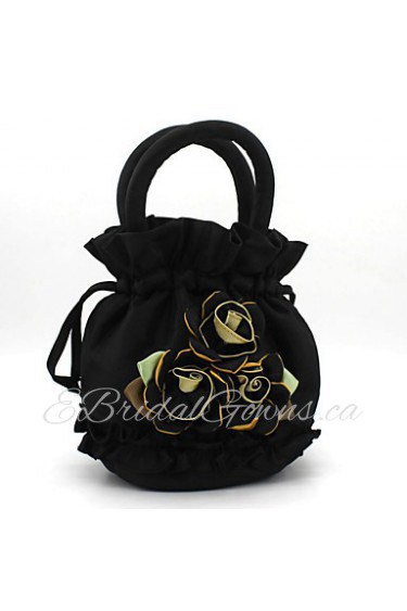 Women Casual / Event/Party Canvas Evening Bag Black