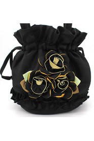 Women Casual / Event/Party Canvas Evening Bag Black