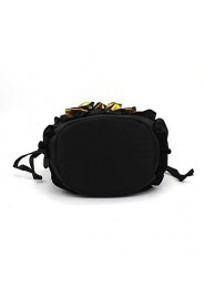 Women Casual / Event/Party Canvas Evening Bag Black