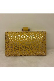 Women Fashion Evening Party Bags Clutches in Yellow