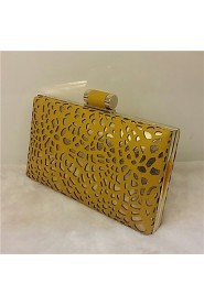 Women Fashion Evening Party Bags Clutches in Yellow